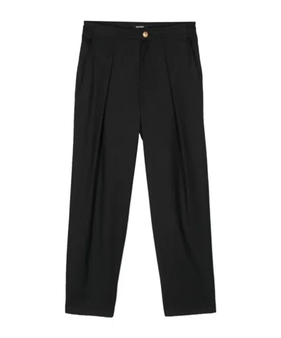Balmain Logo-patch Trousers In Black