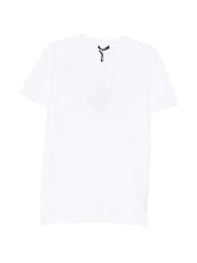 Balmain Logo-patched Crew Neck T-shirts In White