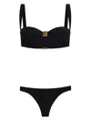Balmain Pb Labyrinth Bikini In Black
