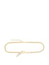 Balmain Logo-plaque Chain Belt In Gold