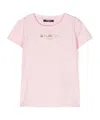 Balmain Logo-plaque T-shirt In Pink