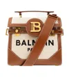 Balmain Logo-plaque Tote Bag In Brown