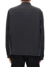 Balmain Padded Nylon Shirt With Buttoned Cuffs In Black