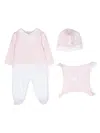Balmain Logo-print Babygrow Gift Set In Pink