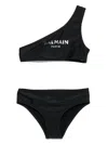 Balmain Logo-print Bikini In Black