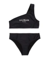 Balmain Logo-print Bikini In Black