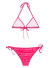 Balmain Logo-print Bikini Set In Pink