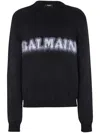 Balmain Logo-print Jumper In Black