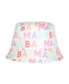 Balmain Logo-print Bucket Hat In White