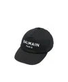 Balmain Logo-print Cap In Black