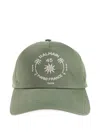 Balmain Logo Embroidered Baseball Cap In Green