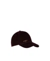 Balmain Logo-print Corduroy Cap In Black