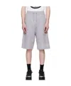 BALMAIN LOGO-PRINT COTTON BERMUDA SHORTS