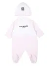 Balmain Logo-print Cotton-blend Pajama Set In Pink