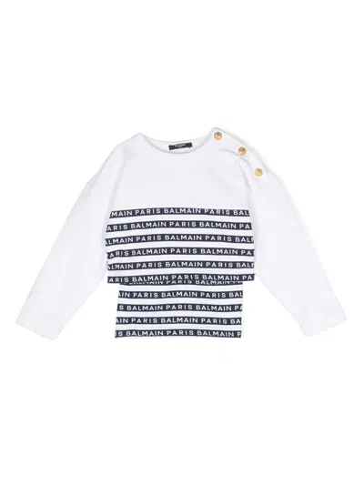 BALMAIN LOGO-PRINT COTTON SET