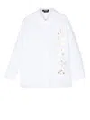Balmain Logo-print Cotton Shirt In White