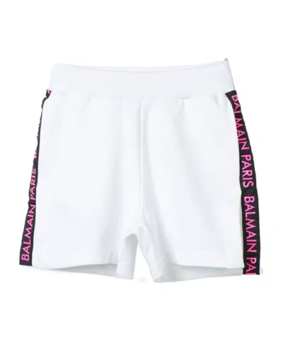 BALMAIN BALMAIN KIDS LOGO-PRINTED BERMUDA SHORTS