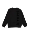 Balmain Logo-print Cotton Sweatshirt In Black