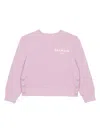 Balmain Sweatshirt Mit Logo-print In Pink