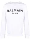 Balmain Black Sweatshirts Man Sweatshirt White Size Xl Cotton In White