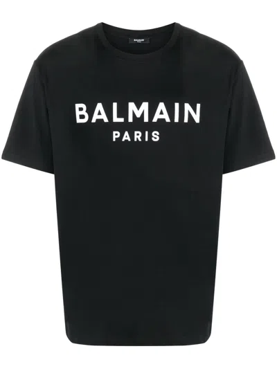 Balmain Logo-print Cotton T-shirt In Multi
