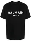 Balmain Printed T-shirt - Straight Fit In Black