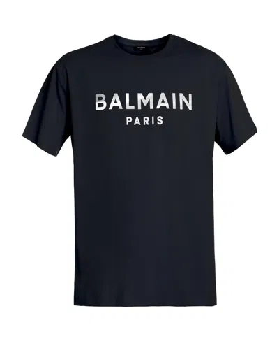 BALMAIN BALMAIN LOGO PRINTED CREWNECK T-SHIRT