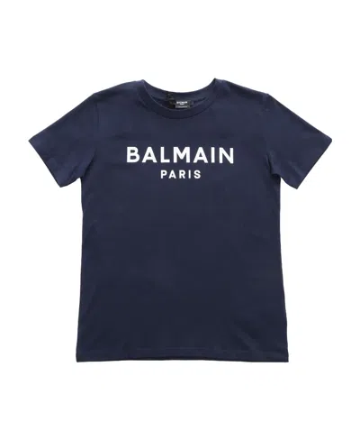 Balmain Logo-print Cotton T-shirt In Black