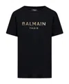 Balmain Logo-print Cotton T-shirt In Black
