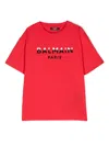 Balmain Logo-print Cotton T-shirt In Red