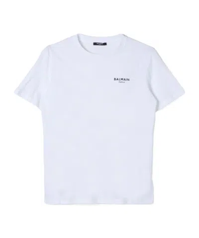 Balmain Logo-print Cotton T-shirt In White