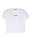 Balmain Logo-print Cotton T-shirt In White