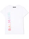 Balmain Logo-print Cotton T-shirt In White