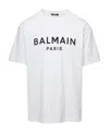 Balmain Printed Cotton T-shirt In White