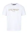 Balmain Logo-print Cotton T-shirt In White
