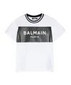 Balmain Logo-print Cotton T-shirt In White
