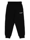 Balmain Logo-print Cotton Track Pants In 黑色