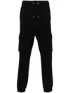 Balmain Logo-print Cotton Track Pants In Black