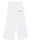 Balmain Logo-print Cotton Trousers In White