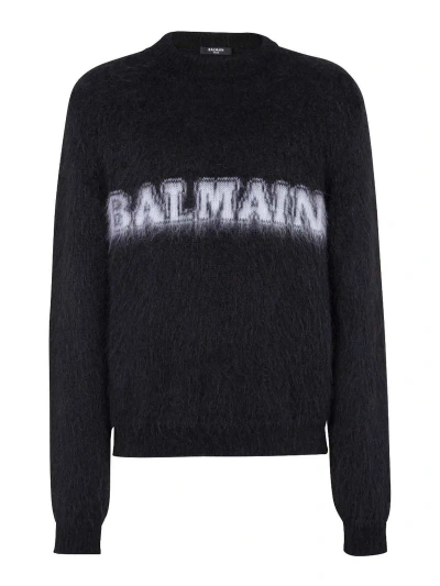 BALMAIN SUÉTER CUELLO REDONDO - NEGRO