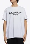 Balmain Printed Cotton T-shirt In White
