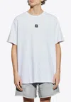 Balmain Logo Embroidered Crewneck T-shirt In White