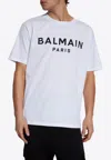 Balmain Printed Cotton T-shirt In White