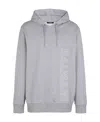 Balmain Logo-print Detail Hoodie In Gray