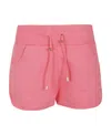 Balmain Logo-print Drawstring Cotton Shorts In Pink