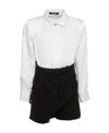 Balmain Logo-print Dress Set In White