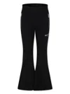 Balmain Logo-print Flared Tack Pants In 黑色
