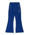 BALMAIN LOGO-PRINT FLARED TACK PANTS