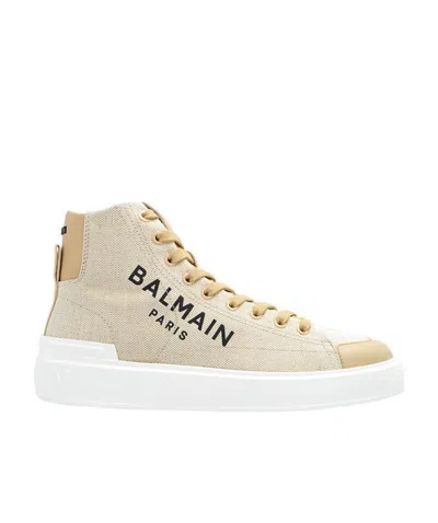 BALMAIN BALMAIN B-COURT LOGO PRINTED SNEAKERS