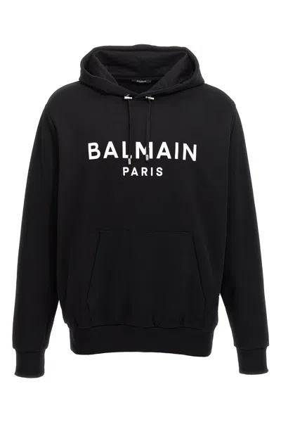 BALMAIN LOGO PRINT HOODIE